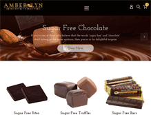 Tablet Screenshot of amberlynchocolates.com